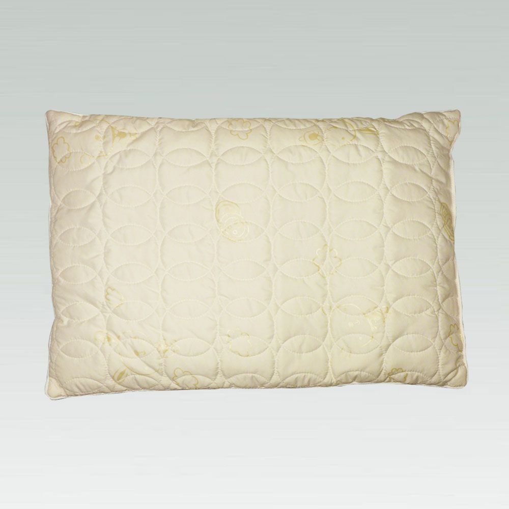 Подушка для новорожденных, 40х60см, Хлопок 100%, cиликонизированное волокно, 40х60 см, ранфорс, для сна
