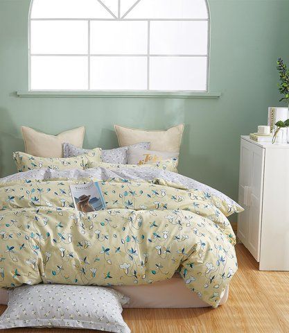 Постільна білизна Сатин Home Line "Кампана", Євро, Бавовна 100%, 220х230 см., 1, 2, 200х220 см., 50х70 см, сатин