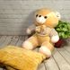 Плюшевый Медведь с пледом 100x140см Colorful Home бежевый, Полиэстер 100%, 43х40см, плюш, Игрушка + плед