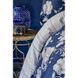 Постельное белье сатин - Elvira lacivert 2019-1 синий ТМ Karaca Home, Евро, Хлопок 100%, 240х260 см., 1, 4, 200х220 см., 50х70 см, сатин