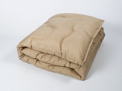 Одеяло Lotus - Comfort Wool кофе, Микрофибра 100%, овечья шерсть, 195х215см, микрофибра, Евро