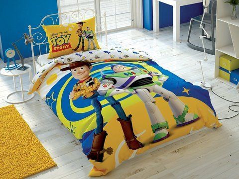 Подростковый комплект Disney TAC Toy Story 4 Ранфорс /простынь на резинке 100х200х25см, Подростковый, Хлопок 100%, 100х200х25 см на резинці, 1, 1, 160х220 см., 50х70 см, ранфорс, 142 TC, Фирменная картонная коробка