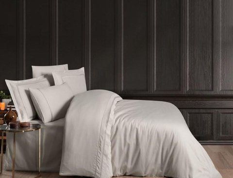Постельное белье Сатин Премиум First Choice V.I.P Satin Moonlight Gomez Beige Евро, Евро, Хлопок 100%, 240х260 см., 1, 4, 200х220 см., 50х70 см, сатин с вышивкой, Фирменная картонная коробка