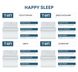 Комплект постельного белья Happy Sleep Blue Horizon, 50x70см, Евро, Хлопок 100%, 215х240 см., 200х215 см., 50х70 см, ранфорс