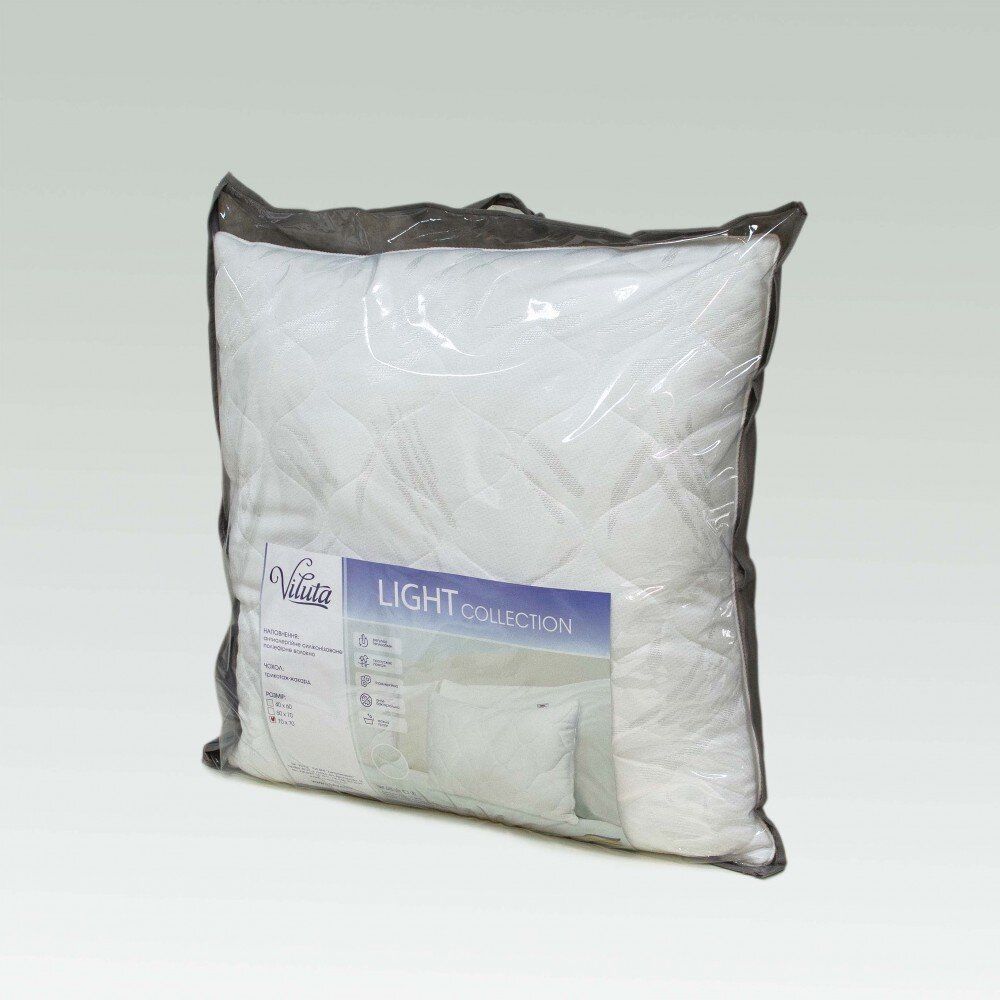 Подушка Viluta Light, Микрофибра 100%, антиаллергенное волокно, 40х40см, трикотаж
