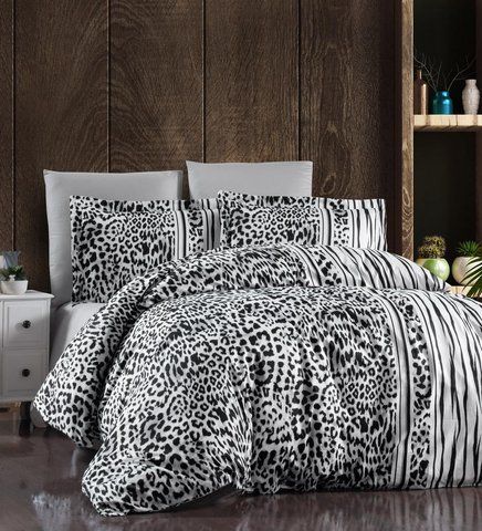 Постельное белье Сатин First Choice Leopard Black, Полуторный, Хлопок 100%, 180х220 см., 1, по 1, 160х220 см., 50х70, 70х70 см, сатин, Фирменная картонная коробка