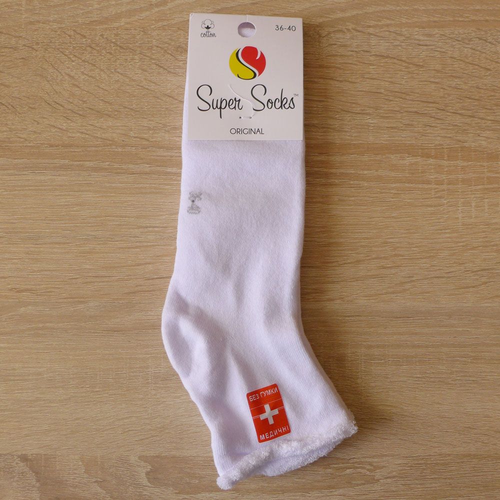 Шкарпетки жіночі махрові Super Socks без гумки р. 36-40 (1 пара), Вовна 75%, Поліестер 23%, Еластан 2%, 36-40, жіночі