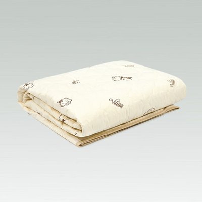 Одеяло Viluta стеганое хлопкопон, Хлопок 100%, хлопок, силикон, 140х205см, хлопок, Хлопкопон, 150 г/м2, Полуторное