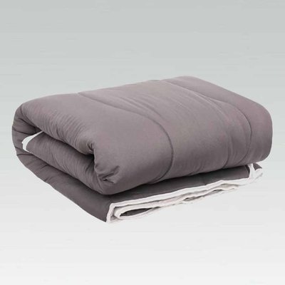 Одеяло Viluta Relax Лето Дуэт Графит 140х205см стеганое, Микрофибра 100%, cиликонизированное волокно, 140х205см, микрофибра, микрофибра, 200 г/м2, Полуторное
