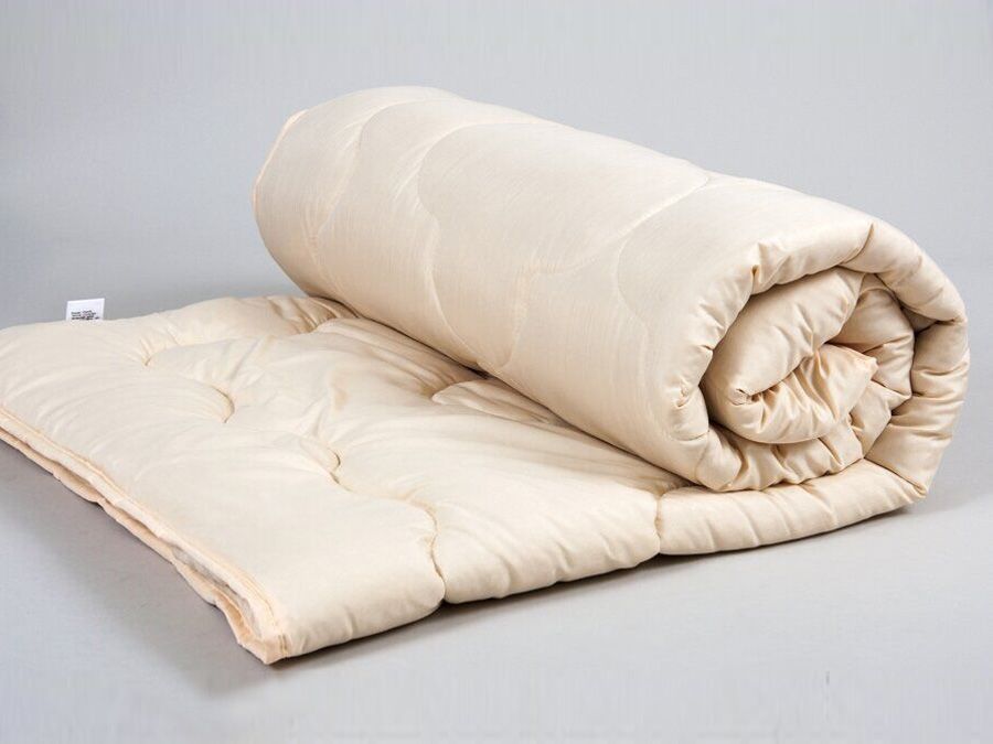 Одеяло Lotus - Comfort Wool беж, Микрофибра 100%, овечья шерсть 100%, 195х215см, микрофибра, Евро