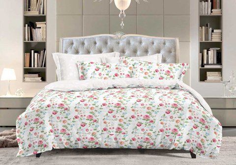 Постільна білизна Сатин Home Line "Емілі new" , Полуторний, Бавовна 100%, 160х220 см., 1, 2, 160х220 см., 50х70 см, сатин, ПВХ