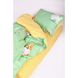 Дитяча постільна білизна в ліжечко сатин Вілюта 460, Дитячий, Бавовна 100%, 60x120х10 см на резинці, 1, 1, 105х145 см., 40х60 см, сатін, У ліжечко, Фірмова картонна коробка