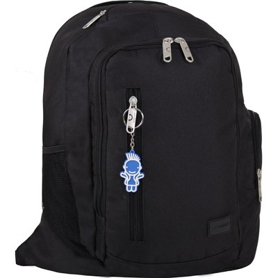 Рюкзак для ноутбука Bagland Техас 29 л. Чорний (00532662), 45 x 32 x 20 см, Ткань 600D W/R, чоловічий, Для ноутбука, 29л, 0.70, 14"