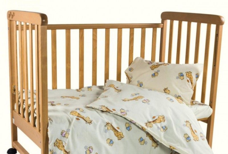 Дитяча постільна білизна в ліжечко ранфорс Вілюта 5507 жовтий, Дитячий, Бавовна 100%, 100х150 см., 1, 1, 105х145 см., 40х60 см, ранфорс, У ліжечко