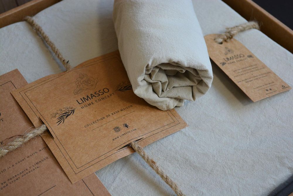 Постельное белье Limasso Standart Oxford Tan вареный хлопок, Евро, Хлопок 100%, 240х260 см., 1, 2, 200х220 см., 50х70 см, варёный хлопок, Фирменная картонная коробка