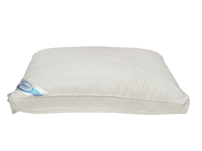 Подушка Лелека "Лебединий пух", Мікрофібра 100%, пух, пір'я, 50х70см, тік, для сну