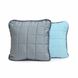Подушка декоративная Дуэт Серо-голубая 40х40 см, Микрофибра 100%, cиликонизированное волокно, 40х40см, микрофибра, полиэстер, для одыха