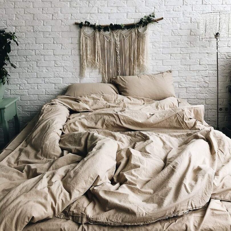 Постельное белье Limasso Standart Oxford Tan вареный хлопок, Евро, Хлопок 100%, 240х260 см., 1, 2, 200х220 см., 50х70 см, варёный хлопок, Фирменная картонная коробка