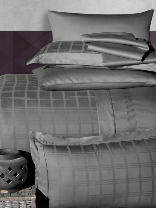 Постельное белье Сатин First Choice Royce Storm Евро, Евро, Хлопок 100%, 240х260 см., 1, по 2, 200х220 см., 50х70, 70х70 см, Сатин Delux, Фирменная картонная коробка