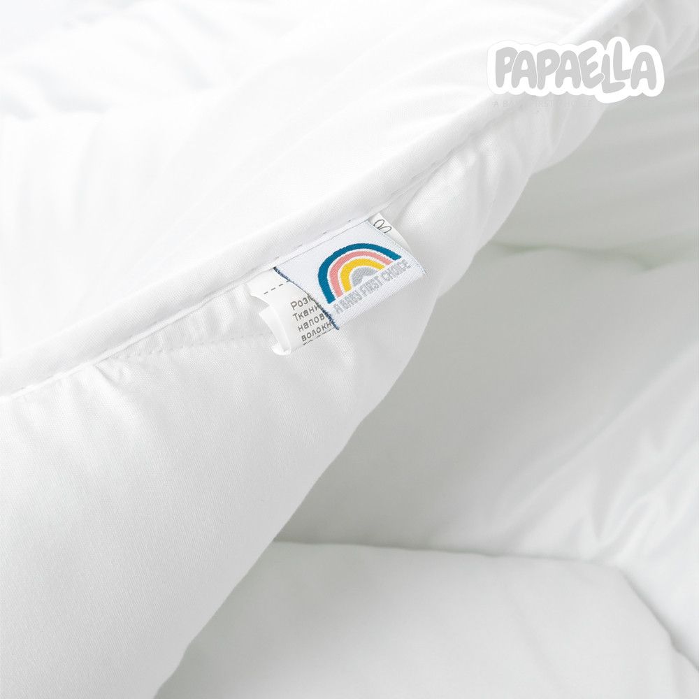 Одеяло Comfort PAPAELLA 100х135 см зигзаг/білий, Микрофибра 100%, cиликонизированное волокно, 100х135 см, микрофибра, микрофибра, 300 г/м2, Детское