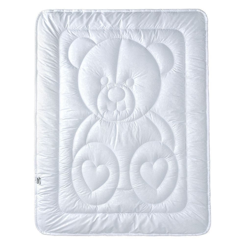 Одеяло детское Медвежонок PAPAELLA 100х135 см білий, Микрофибра 100%, cиликонизированное волокно, 100х135 см, микрофибра, микрофибра, 300 г/м2, Детское