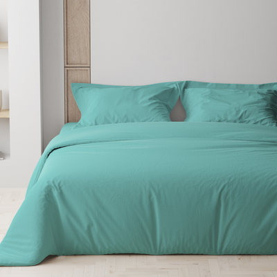 Комплект постельного белья Happy Sleep Azure Fantasy, 50x70 см, Евро, Хлопок 100%, 215х240 см., 200х215 см., 50х70 см, ранфорс