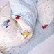 Дитяча постільна білизна в ліжечко сатин Вілюта 468, Дитячий, Бавовна 100%, 60x120х10 см на резинці, 1, 1, 105х145 см., 40х60 см, сатін, У ліжечко, Фірмова картонна коробка