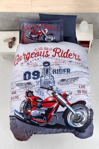 Підлітковий комплект ранфорс First Choice Rider, Підлітковий, Бавовна 100%, 180х220 см., 1, по 1, 160х220 см., 50х70, 70х70 см, ранфорс, Фірмова картонна коробка