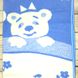 Одеяло Vladi детское шерстяное 100х140 см синее, овечья шерсть 88%, хлопок 12%, 100х140 см, Детское