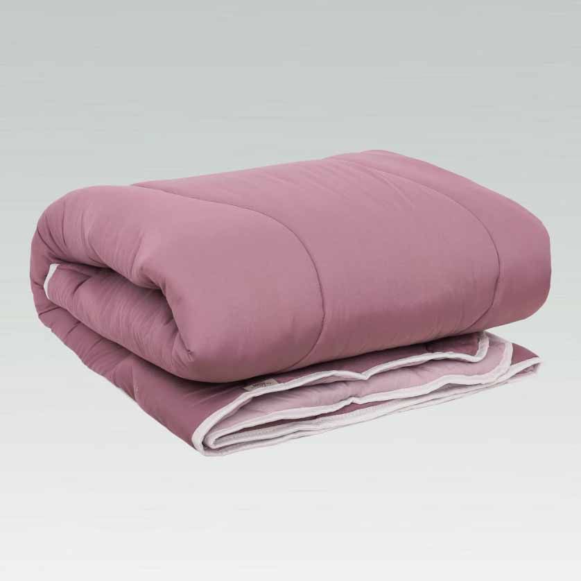Одеяло Viluta Relax Лето Дуэт Пудра 140х205см стеганое, Микрофибра 100%, cиликонизированное волокно, 140х205 см, микрофибра, микрофибра, 200 г/м2, Полуторное, Фірмова сумка