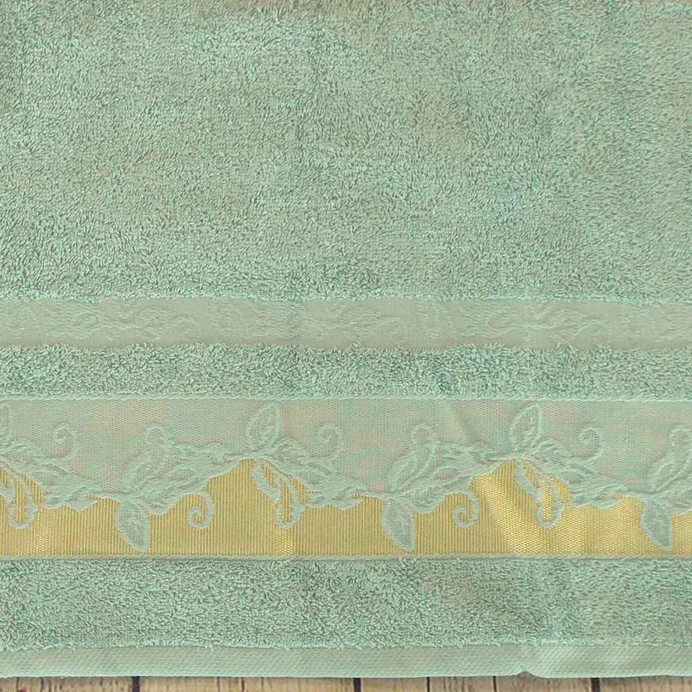 Рушник махровий Aisha Альвида бірюзовий, 400 г/м2 (5089), Бавовна 100%, 70х140 см, 400 г/м.кв., для бані