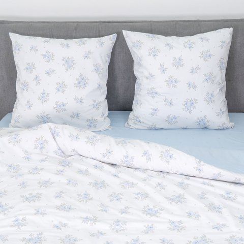 Постільна білизна Isleep ранфорс 26027, 50х70см, Двоспальний з простирадлом на резинці 160, Бавовна 100%, 160х200х25 см на резинці, 1, 2, 175х210 см., 50х70 см, ранфорс
