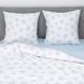 Постільна білизна Isleep ранфорс 26027, 50х70см, Двоспальний з простирадлом на резинці 160, Бавовна 100%, 160х200х25 см на резинці, 1, 2, 175х210 см., 50х70 см, ранфорс