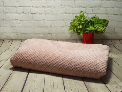 Покривало Koloco стільники рожеве, Поліестер 100%, 170х190 см, плюш, Двоспальний, Покривало