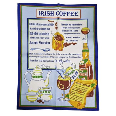 Полотенце вафельное 45х60 см "Кофе по-ирландски", Хлопок 100%, 45х60 см