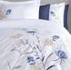 Двоспальний Євро комплект Dantela Vita Nilufer White Сатин з вишивкою