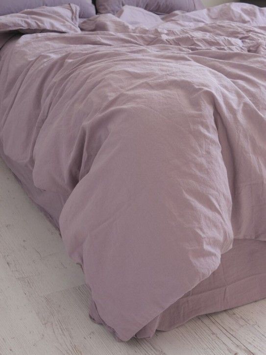 Постельное белье Limasso Standart Naturel Violet вареный хлопок, Евро, Хлопок 100%, 240х260 см., 1, 2, 200х220 см., 50х70 см, варёный хлопок, Фирменная картонная коробка
