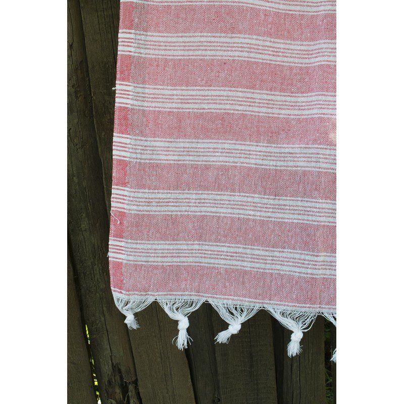 Полотенце 75х150см Pestemal - Pink 06 Hard stripe ТМ Lotus, Хлопок 100%, 75х150 см, хлопок