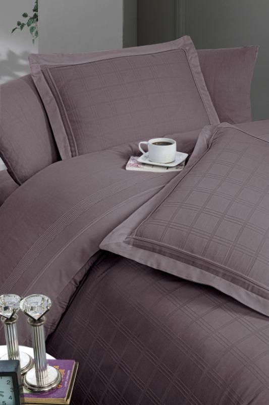 Постельное белье Сатин First Choice Royce Lilac, Полуторный, Хлопок 100%, 180х220 см., 1, по 1, 160х220 см., 50х70, 70х70 см, Сатин Delux, Фирменная картонная коробка
