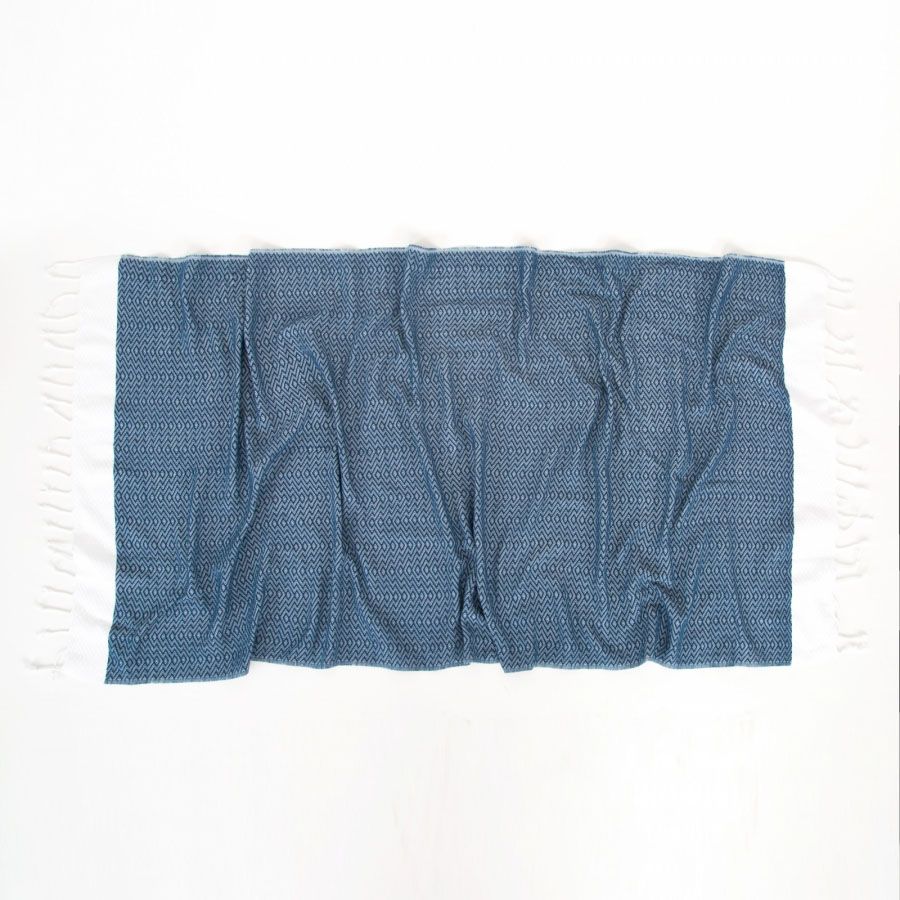 Рушник пляжний Dila mavi блакитний 90х170 см ТМ Irya, Бавовна 100%, 90х170 см, хлопок