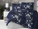 Постельное белье Сатин First Choice Arya Navy Blue Евро, Евро, Хлопок 100%, 240х260 см., 1, по 2, 200х220 см., 50х70, 70х70 см, сатин, Фирменная картонная коробка