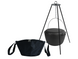 Казан чугунный туристический 10 л с крышкой-сковородой, чехлом и треногой