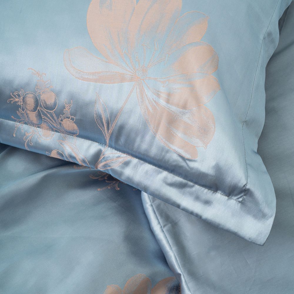 Постельное белье Сатин жаккард Tiare 2540, Евро, Сатин - Бавовна 100%, Жакард - Бавовна 50%, PL 50%, 240х260 см., 1, по 2, 200х220 см., 50х70 (+4 см) , 70х70 см, сатин жаккард