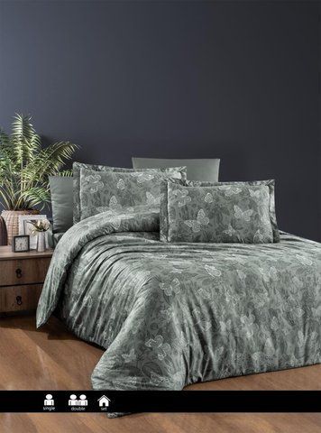 Постельное белье Сатин First Choice Karlis Moonmist Евро, Евро, Хлопок 100%, 240х260 см., 1, по 2, 200х220 см., 50х70, 70х70 см, сатин, Фирменная картонная коробка