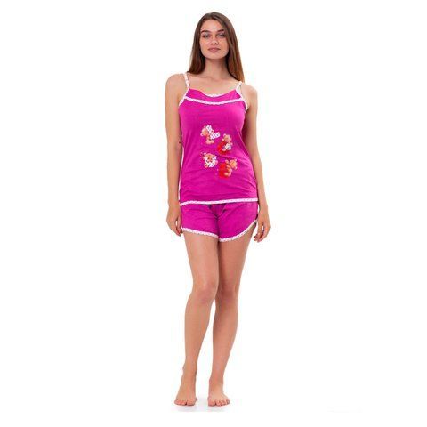 Женский костюм двойка Baray 409005 (M, XL) майка та шорти, Хлопок 100%, M (42-44), трикотаж, женские, костюм двойка