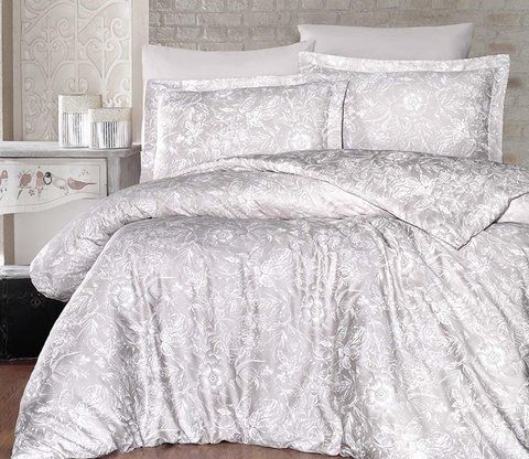 Постельное белье Сатин First Choice Advina Champagne, Полуторный, Хлопок 100%, 180х220 см., 1, по 1, 160х220 см., 50х70, 70х70 см, сатин, Фирменная картонная коробка