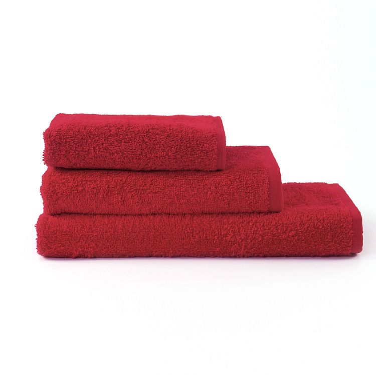 Полотенце ТМ Lotus Отель - Красный, Хлопок 100%, 70х140 см, 420 г/м.кв., для бани