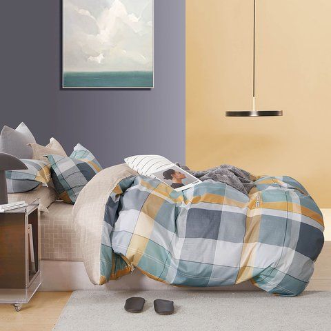 Постільна білизна Сатин Home Line "Хлоя" , Полуторний, Бавовна 100%, 160х220 см., 1, 2, 160х220 см., 50х70 см, сатин, ПВХ