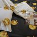 Постельное белье Сатин Dom Cotton Золотые яблоки, Евро, Хлопок 100%, 220х240 см., 1, 2, 200х220 см., 70х70 см, сатин, Фирменная картонная коробка
