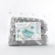 Защитный бортик-валик в кроватку Papaella звезда / горошек серый, Хлопок 100%, антиаллергенное волокно, 60х15, 120х15 см, ранфорс, 2 валика L и XL